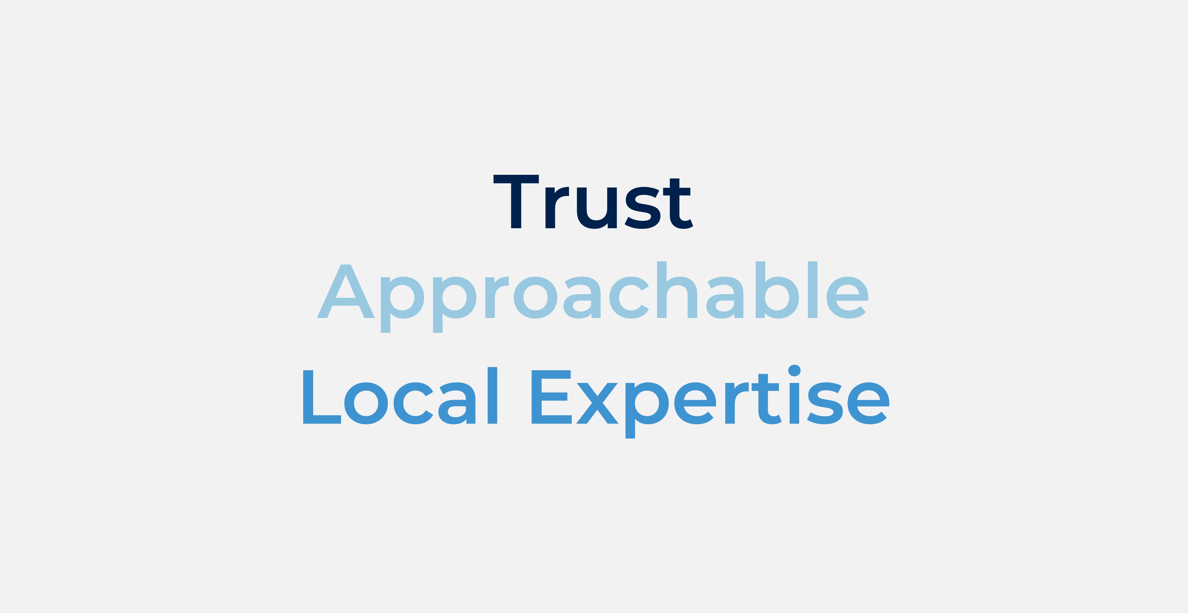 "precise, trustworthy, approachable, reliable"